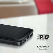 Външна Батерия Бързо Зареждане Черна 10000mAh SKU 7833 V-TAC