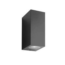 OUTDOOR WALL LIGHT ADRIA SQC2 GU10 UP & DOWN 92x160x70mm IP54 PLASTIC ANTHRACITE