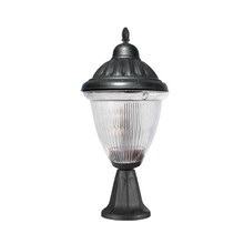 Фасадна градинска лампа E27 IP44 Φ230x460mm Черно 3242220 VITO