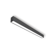 LED LINEAR FIXTURE SURFACE MOUNTED PROFILED-SL1 53x83x890mm 32W 4000K (NATURAL WHITE) 3360Lm BLACK