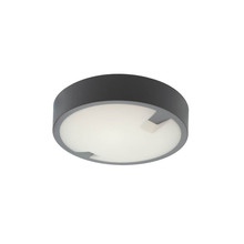 LED OUTDOOR BULKHEAD WITH MICROWAVE SENSOR ORI-C5 12W 936Lm 4000K (NATURAL WHITE) IP65 Φ170x62mm GREY