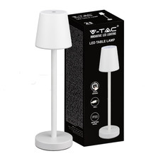3W Led Table Lamp Rechargeable Touch Dimmable White Body 3000K