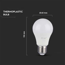 LED Bulb - 10.5W E27 A60 Thermoplastic 3000K