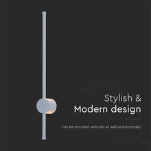 12W LED Wall Lamp White Body 4000K IP54