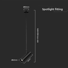 Луничака GU10 Алумин Корпус Черен SKU 7573 V-TAC