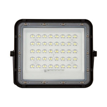 10W LED Соларен Прожектор 4000K Сменяема Батерия Черно Тяло SKU 7824 V-TAC