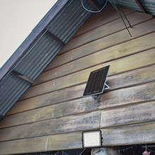 10W LED Соларен Прожектор 4000K Сменяема Батерия Черно Тяло SKU 7824 V-TAC