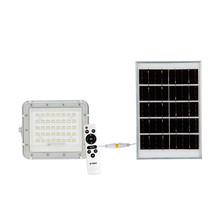 10W LED Solar Floodlight 6400K Replaceable Battery 3m Wire White Body
