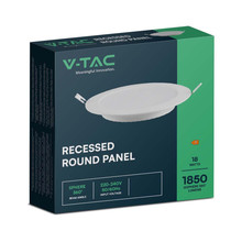 LED Backlit Панел 18W 6500К Кръг SKU 7866 V-TAC