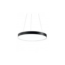 LED LINEAR FIXTURE DISC SURFACE MOUNTED OR PENDANT PROFILED-PR Φ600x80mm 50W 3000K (WARM WHITE) 7800Lm BLACK