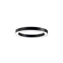 LED LINEAR FIXTURE RING SURFACE MOUNTED OR PENDANT PROFILED-PC Φ600x80x80mm 46W 3000K (WARM WHITE) 5980Lm BLACK