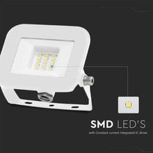 LED Прожектор 10W 3000K SAMSUNG ЧИП Бял PRO-S SKU 10011 V-TAC