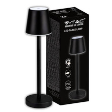 3W Led Table Lamp Rechargeable Touch Dimmable Black Body 4000K