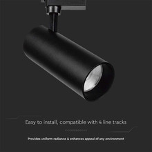 LED Прожектор Релсов Монтаж 35W 4000К SAMSUNG CHIP Черен SKU 20486 V-TAC