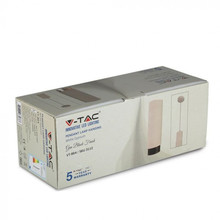 GU10 Fitting Gypsum Pendant  Suspended Metal With Gun Black Bottom 