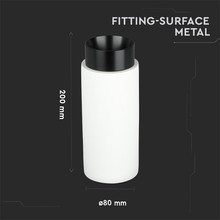 GU10 Fitting Gypsum Metal With Gun Black Bottom