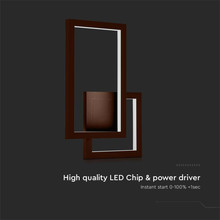 20W LED Wall Lamp Corten Body 4000K IP54
