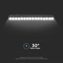 LED Магнитно Релсово SMART Tяло 14W Черно 3 in 1 SKU 6884 V-TAC
