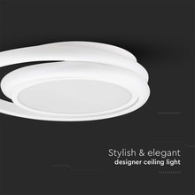 38W LED Designer Light White Double Round 4000K