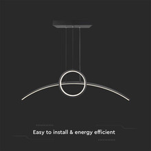 LED Осветител 36W 3в1 Черен SKU 6933 V-TAC