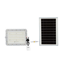 15W LED Solar Floodlight 4000K Replaceable Battery 3m Wire White Body