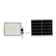20W LED Solar Floodlight 6400K Replaceable Battery 3m Wire White Body