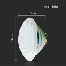 LED Glass Pool Light 18W 6400K