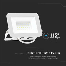 LED Прожектор 30W 6500K SAMSUNG ЧИП Бял PRO-S SKU 10025 V-TAC