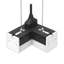 L конектор за линейно тяло 6500K Черен SKU 10174 V-TAC