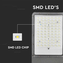 LED Улична Соларна Лампа 30W 4000К Bridgelux Чип SKU 10226 V-TAC