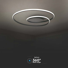 48W LED Designer Ceiling Light 600*50MM Triac Dimmable 3000K Black