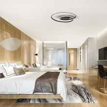 48W LED Designer Ceiling Light 600*50MM Triac Dimmable 3000K Black