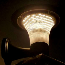 LED Соларна Стенна Лампа 15W Диамант Черна CCT SKU 23004 V-TAC