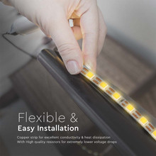 LED Лента 6500K 120 диода 8W на метър SMD 2835 Double PCB 3mm SKU 23026 V-TAC