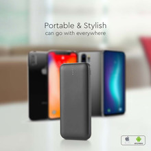 Външна Батерия 10000mah 2A 30CM Тип C Кабел Черна SKU 23036 V-TAC