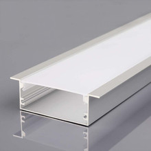 Led Strip Mounting Kit With Diffuser Aluminum 2000*50*20mm Silver Body