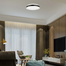 24W LED Designer Light Round Black Finish 4000K Dimmable