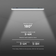 LED Влагозащитено тяло 36W 6400K 1200mm 120LM на ват X-Серия Сензор SKU 10215 V-TAC