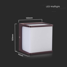LED Аплик за стена 8W 4000К Кафяв SKU 10283 V-TAC