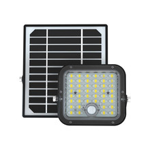 10W LED Solar Floodlight LiFePo Battery 3.7V Black 6000K