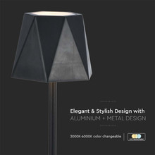 4W Led Table Lamp Black 3in1