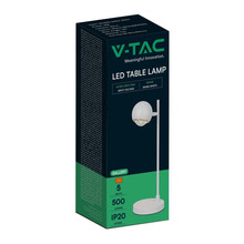 LED Настолна Лампа 6W 3000K Бяла SKU 10346 V-TAC