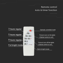 LED Соларен Прожектор 16W 4000K Бял SKU 10406 V-TAC