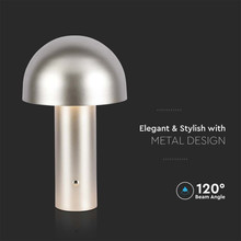 LED Настолна Лампа с Батерия 3в1 Шампанско SKU 7937 V-TAC