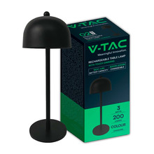 LED Настолна Лампа с Батерия 3в1 Черна SKU 7985 V-TAC