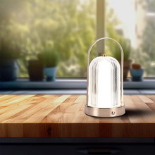 LED Table Lamp 1800mAH Battery D:120*190 Antique Bronze Plating Body 3IN1