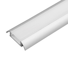 Aluminium profile for LED flexible strip for surface mounting, narrow 2m