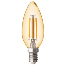 LED dimmable filament candle amber E14 220-240V AC 4W