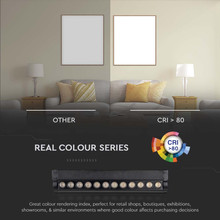 LED Магнитен Линеен Спот Регулируем 12W 3000K Черно Тяло SKU 10261 V-TAC