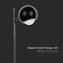 LED Настолна Лампа 6W 3000K Черна SKU 10345 V-TAC